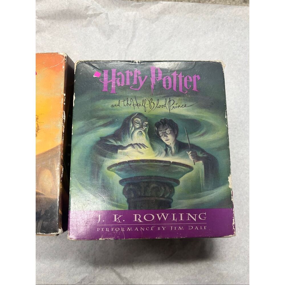 Harry Potter Audiobook CD/DVD Lot Jim Dale – Sorcerer’s Stone + Half Blood Princ - Picture 2 of 4